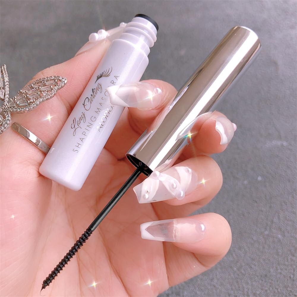 Black Waterproof Mascara for Fine Short Eyelash, Small Wand Brush Mascara, Long-Lasting, Smudge-proof, Voluminous Eyelashes, Gift(1 Pcs)