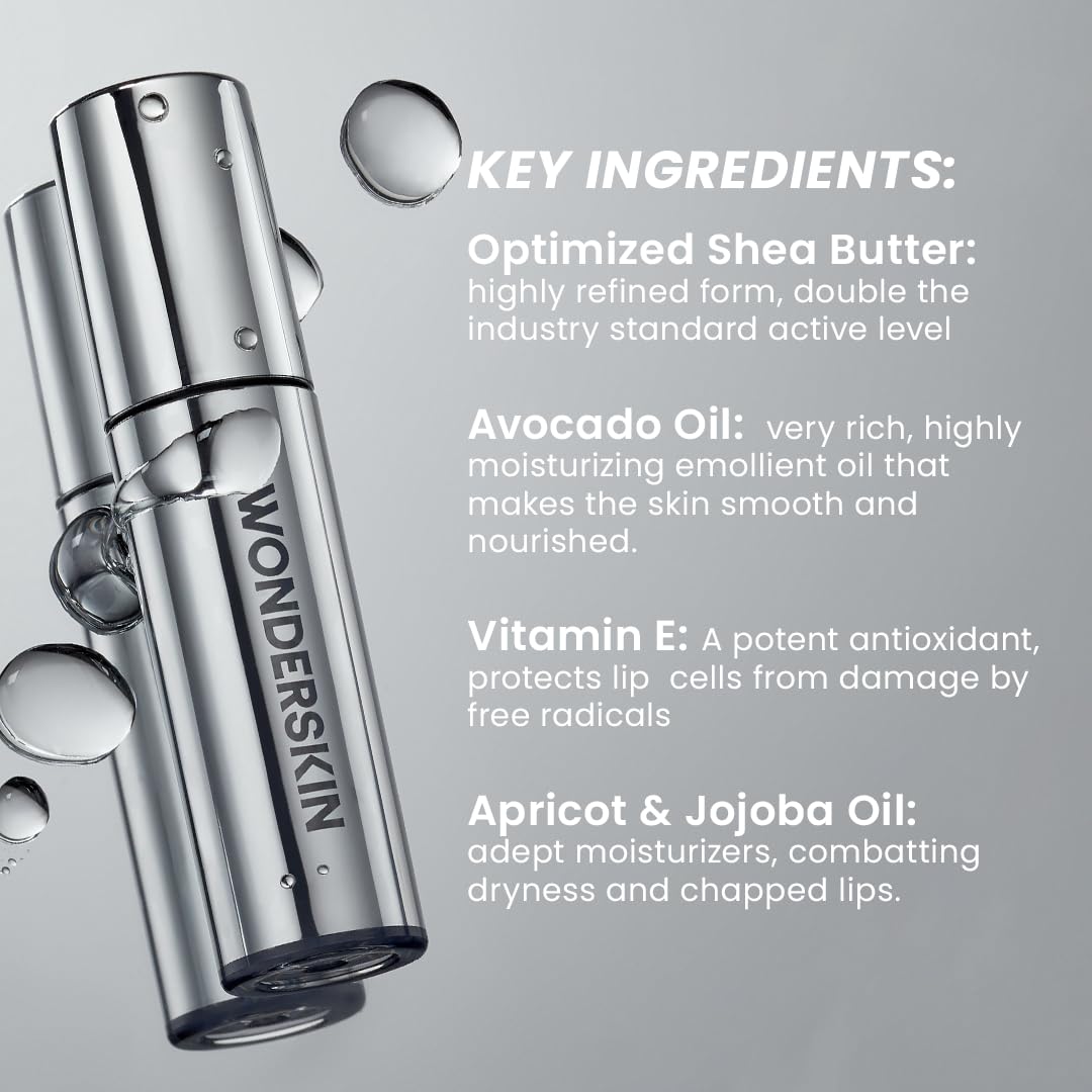Wonderskin Lip Stain Peel Off Masque (Adore) with Lip Rehab Serum Oil