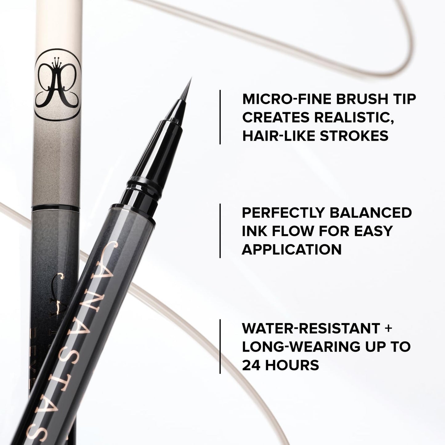 Anastasia Beverly Hills Microstroke Brow Pen - Waterproof Long-Wear Liquid Brow Definer with Superfine Brush Tip for Full-Looking Brows - Blonde