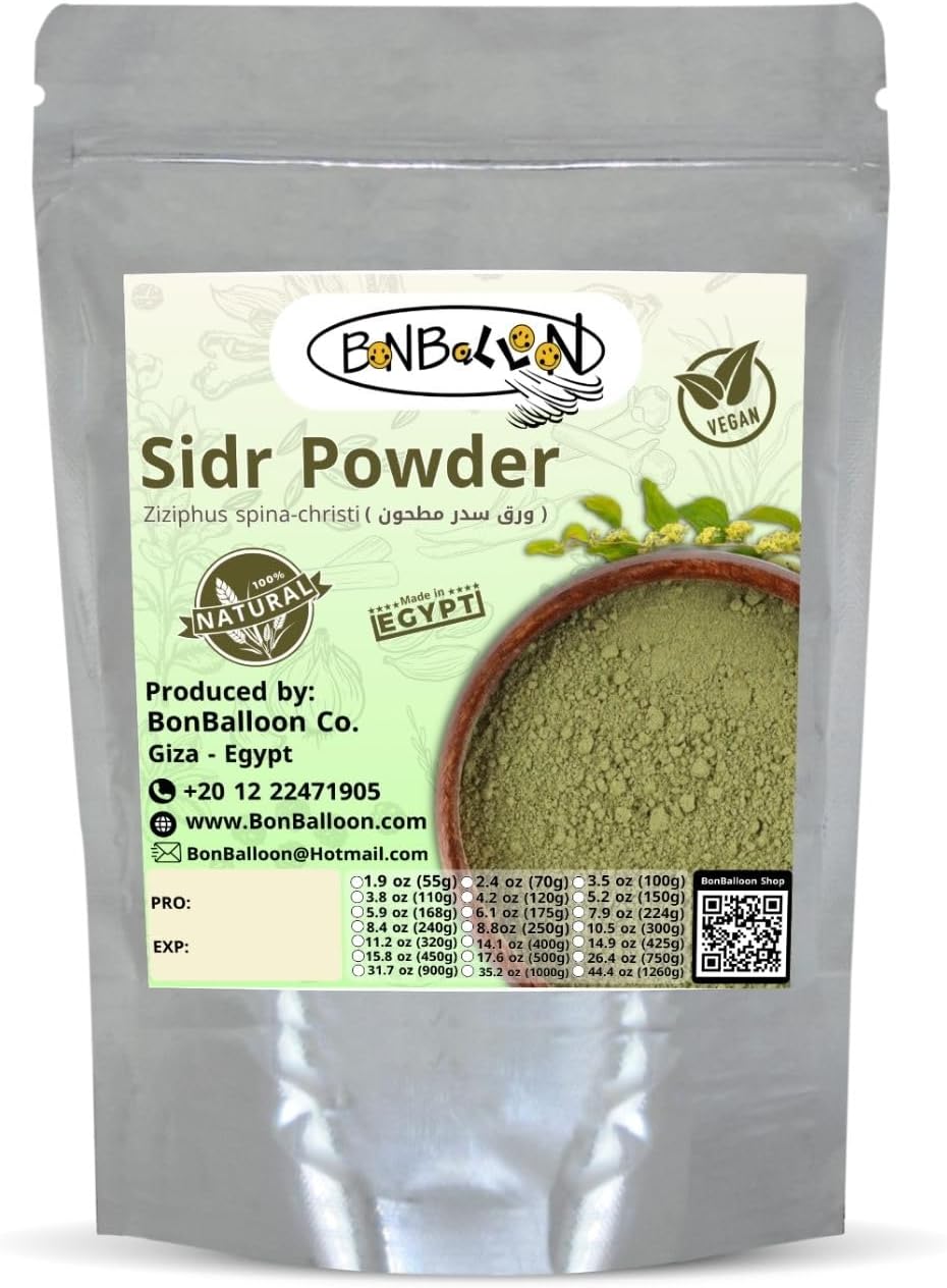 Seder Sidr Leaves Powder - Organic Moisturizing Hair & Skin Care | 8.8 Ounce (250g)