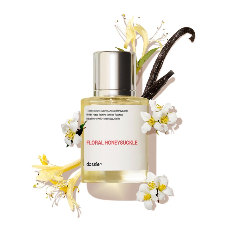 Dossier - Floral Honeysuckle - Eau de Parfum - Inspired by Bloom - Long-Lasting Fragrance - Feminine - 1.7 fl oz (50ml)