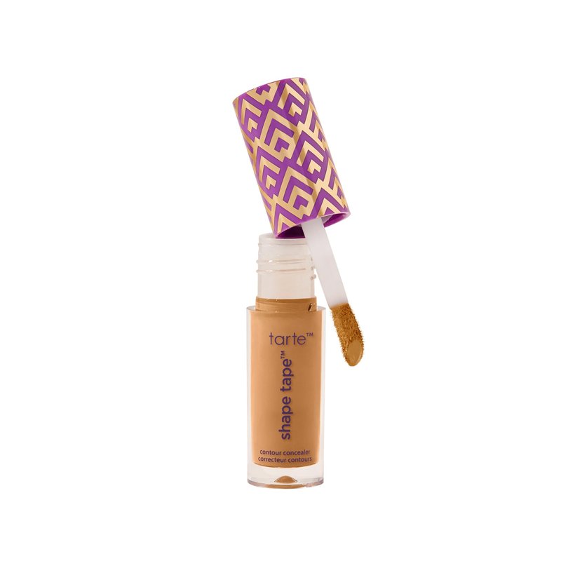 tarte shape tape concealer – Full-Coverage Creaseless Soft Matte Finish, Brightening Under-Eye & Face Makeup, 16hr Longwear, Vegan & Cruelty-Free, travel size, 48G tan-deep golden