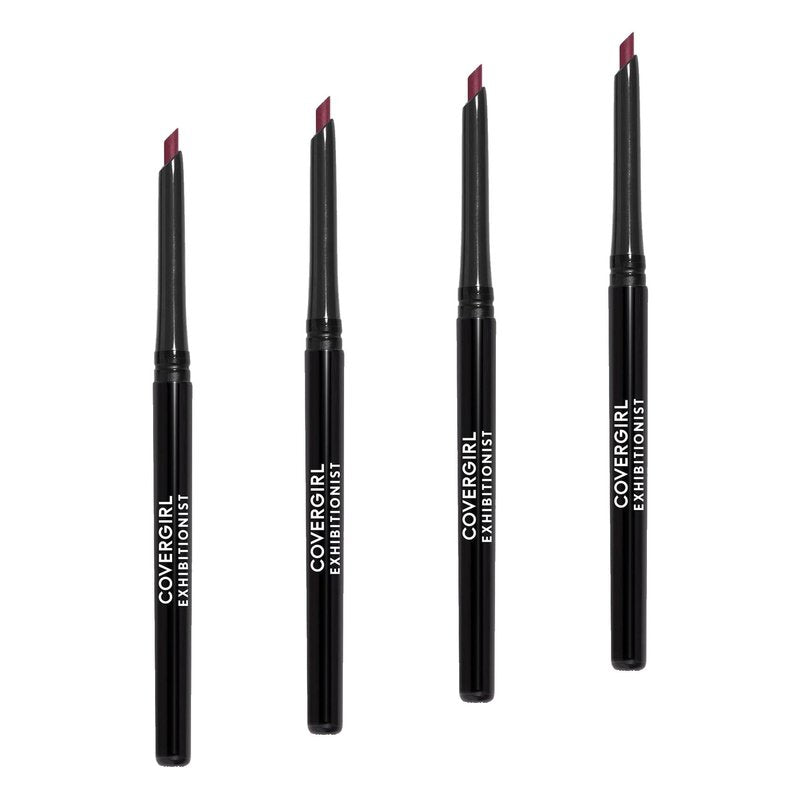 COVERGIRL Exhibitionist Lip Liner Uncarded, Garnet Red 225, 0.012 Ounce (Pack of 4)
