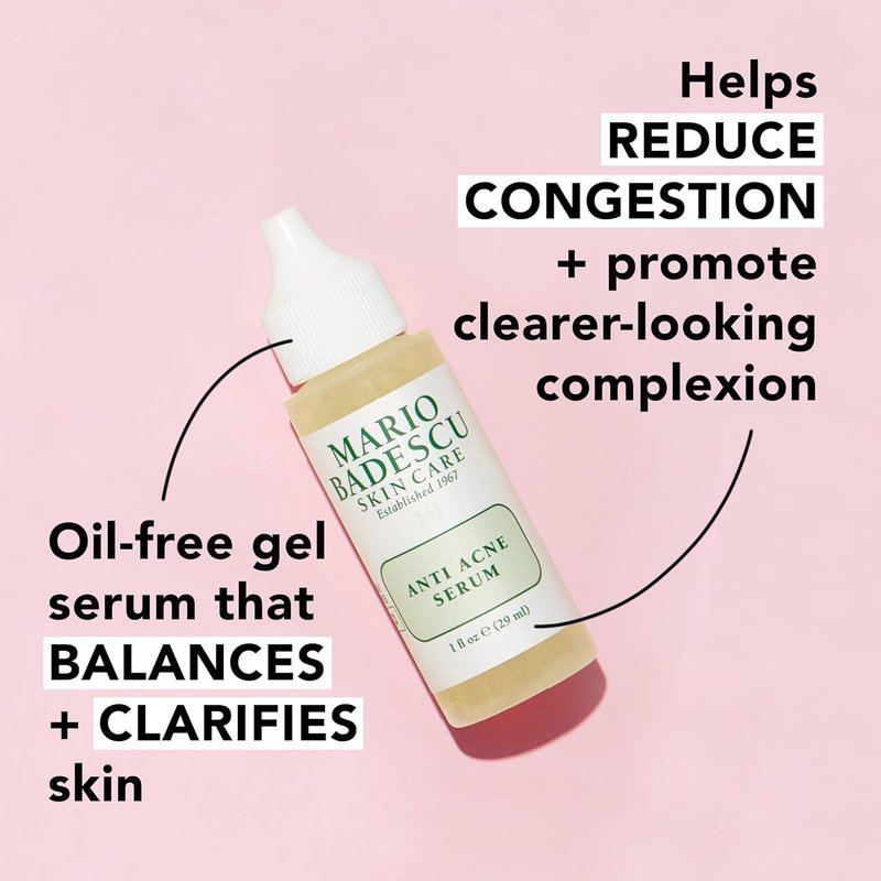 Mario Badescu Buffering Lotion Blemish Spot Treatment for Face with Potent Zinc Oxide, Niacinamide and B Vitamins | Overnight Treatment Serum that Targets Large Blemishes Under the Skin | 1 Fl Oz