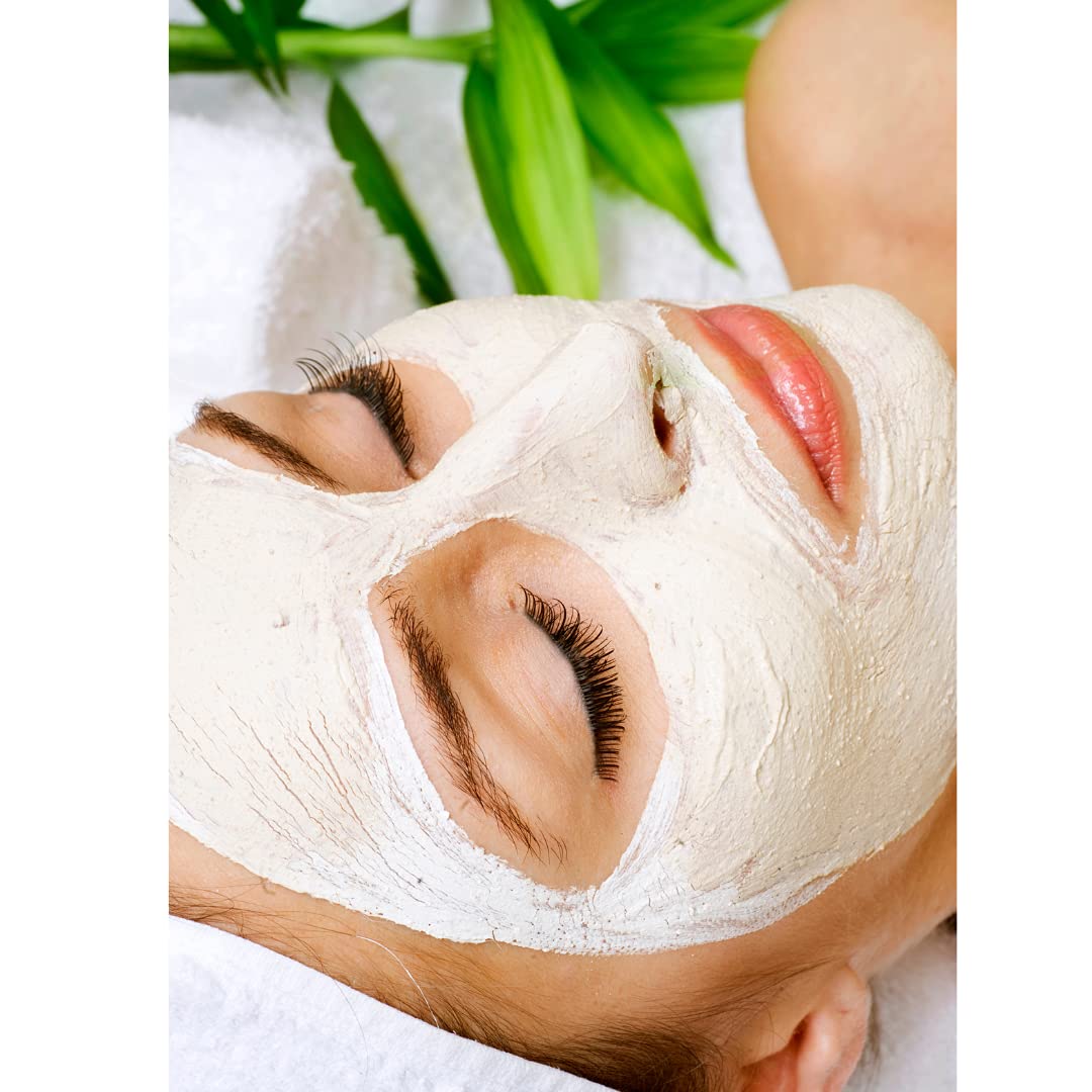 HalalEveryDay White Kaolin Clay Powder 2 lb Cosmetic Grade 100% Natural DIY Facial & Body Mask Gentle Cleanser & Exfoliant for All Skin Types Great for Soap Making & Bath Bombs (Pack of 2)