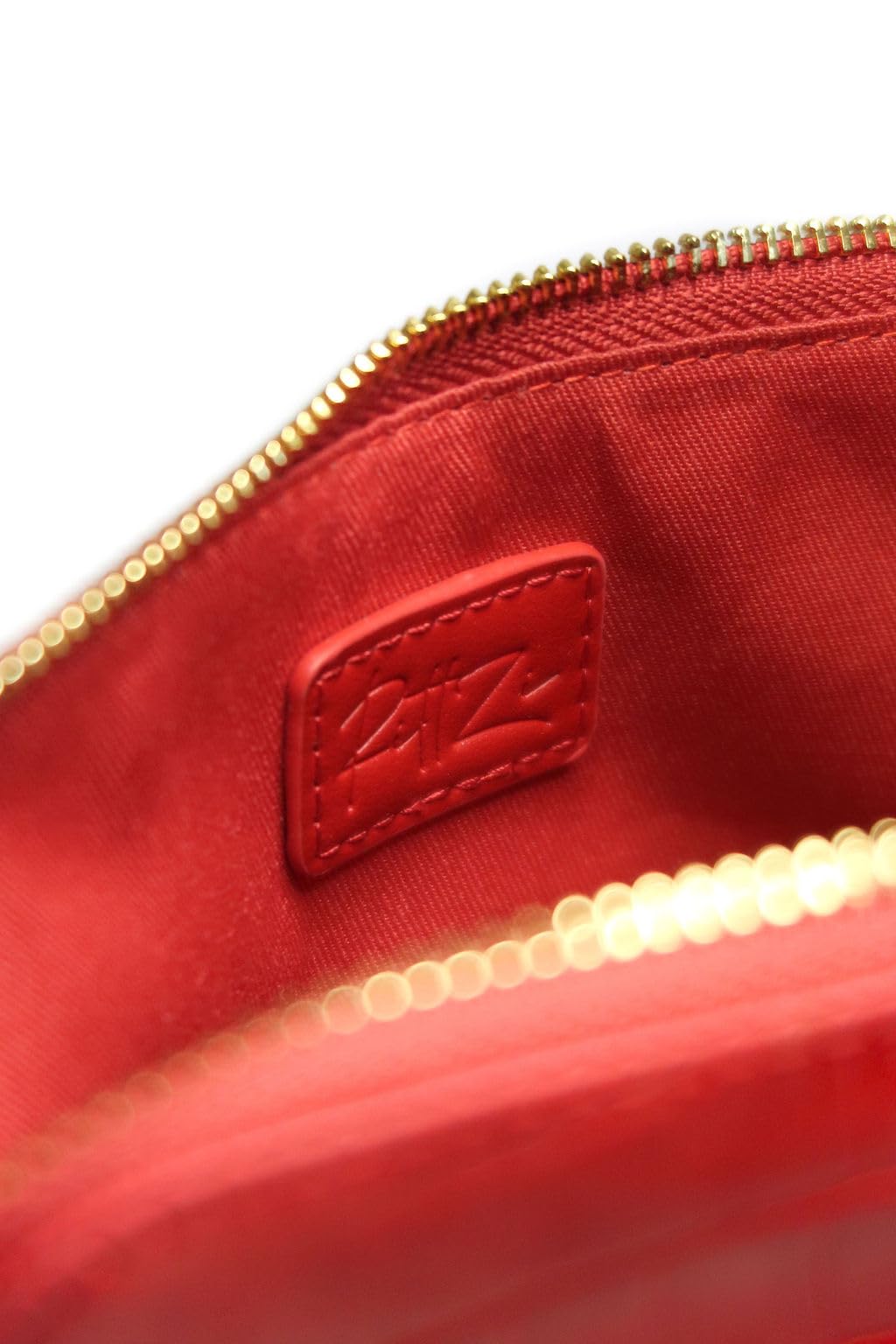 RITTZI Crimson Rêve Crocodile Cosmetic Bag – Elegant Red Makeup Organizer with Vegan Premium Crocodile Texture, Travel-Ready, Spacious Design