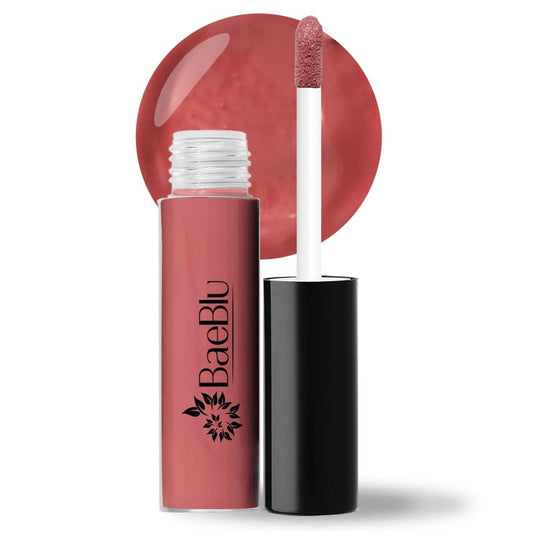 BaeBlu Organic Vegan Lip Gloss, 100% Natural Non-Toxic Moisturizing Ingredients, Lotus