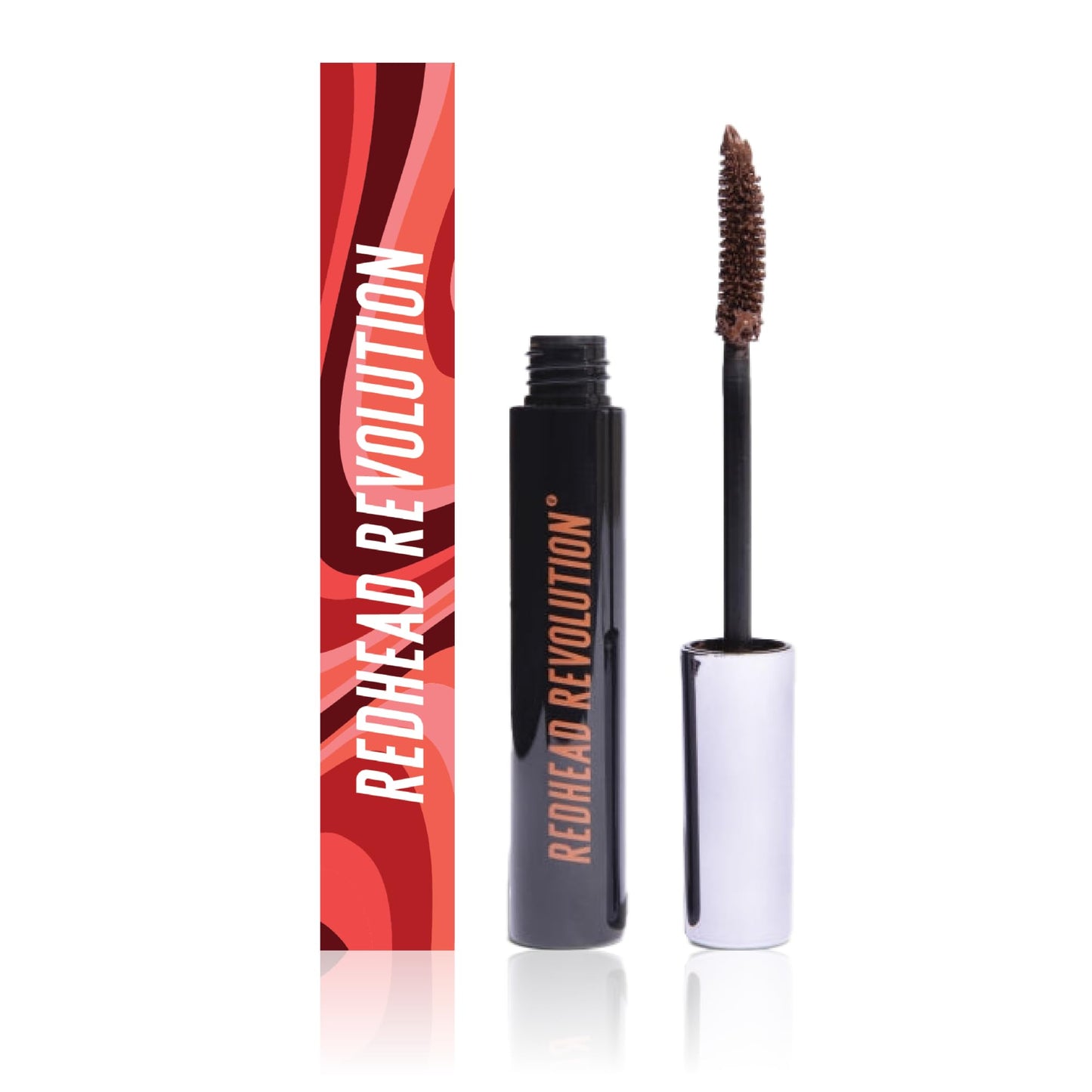 Redhead Revolution's Gingerlash Mascara (Genuine Ginger Reddish) Brown Mascara for Redheads and Strawberry Blondes Volumizing Lengthening Vegan Cruelty Free