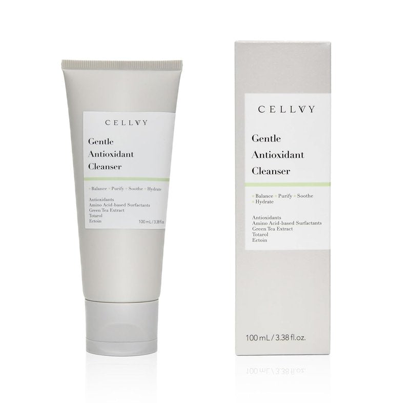 Gentle Antioxidant Cleanser - Daily Hydrating Anti-Aging Face Wash with Green Tea Extract | Nourishing & Balancing