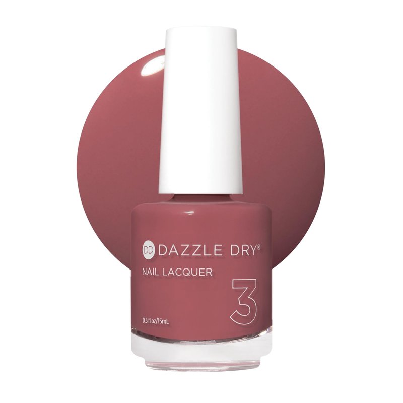 Dazzle Dry Nail Lacquer (Step 3) - Heart's Caress - A medium dusty rose. Full coverage cream. (0.5 fl oz)