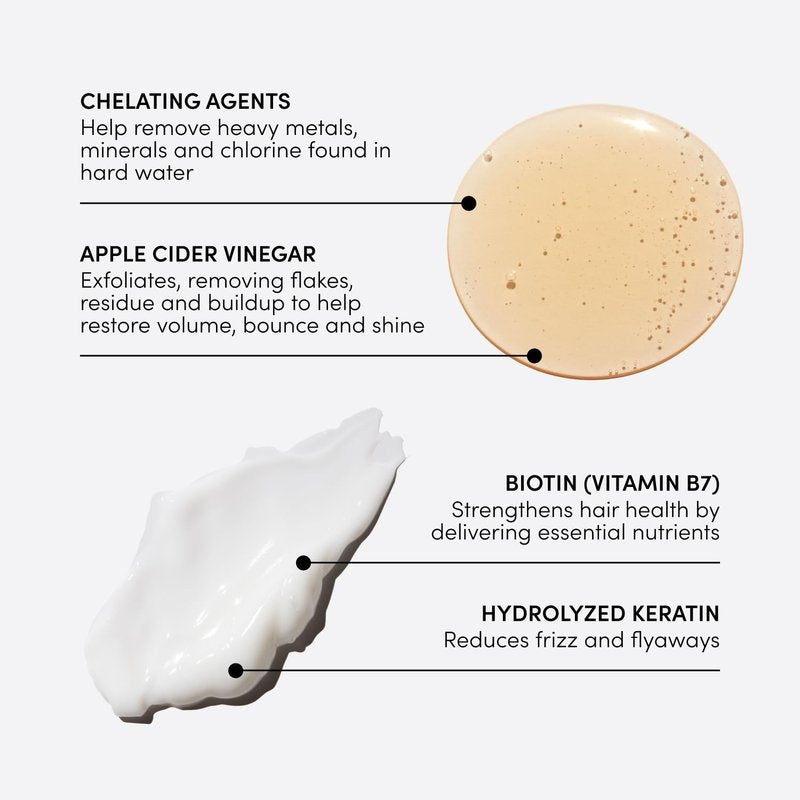 OUAI Detox Shampoo & Fine Hair Conditioner Bundle - Clarifying & Volumizing Duo for Build-Up & Fine Hair | 2 Count