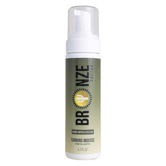 Bronze Cactus Chocolate Glaze Tanning Mousse | Easy Application & Instant Gratification | Dries Immediately Without Leaving You Sticky | Non-Scented, Streak Free