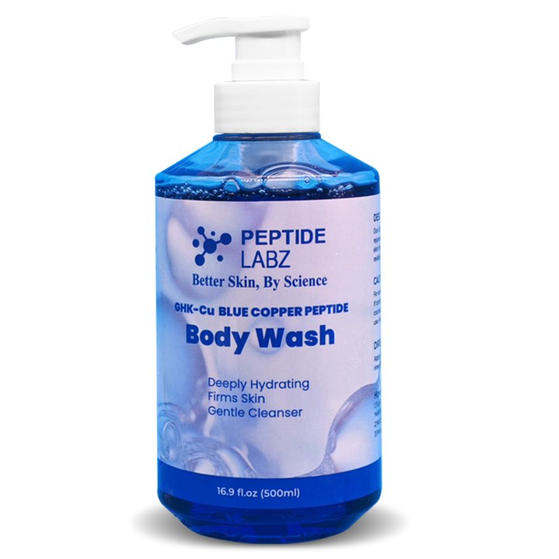 Copper Peptide Body Wash – Anti-Aging Skin Renewal, Deep Hydration, Wrinkle Reduction, and Collagen Boost – Soothing, Paraben-Free Formula, 16.9 oz
