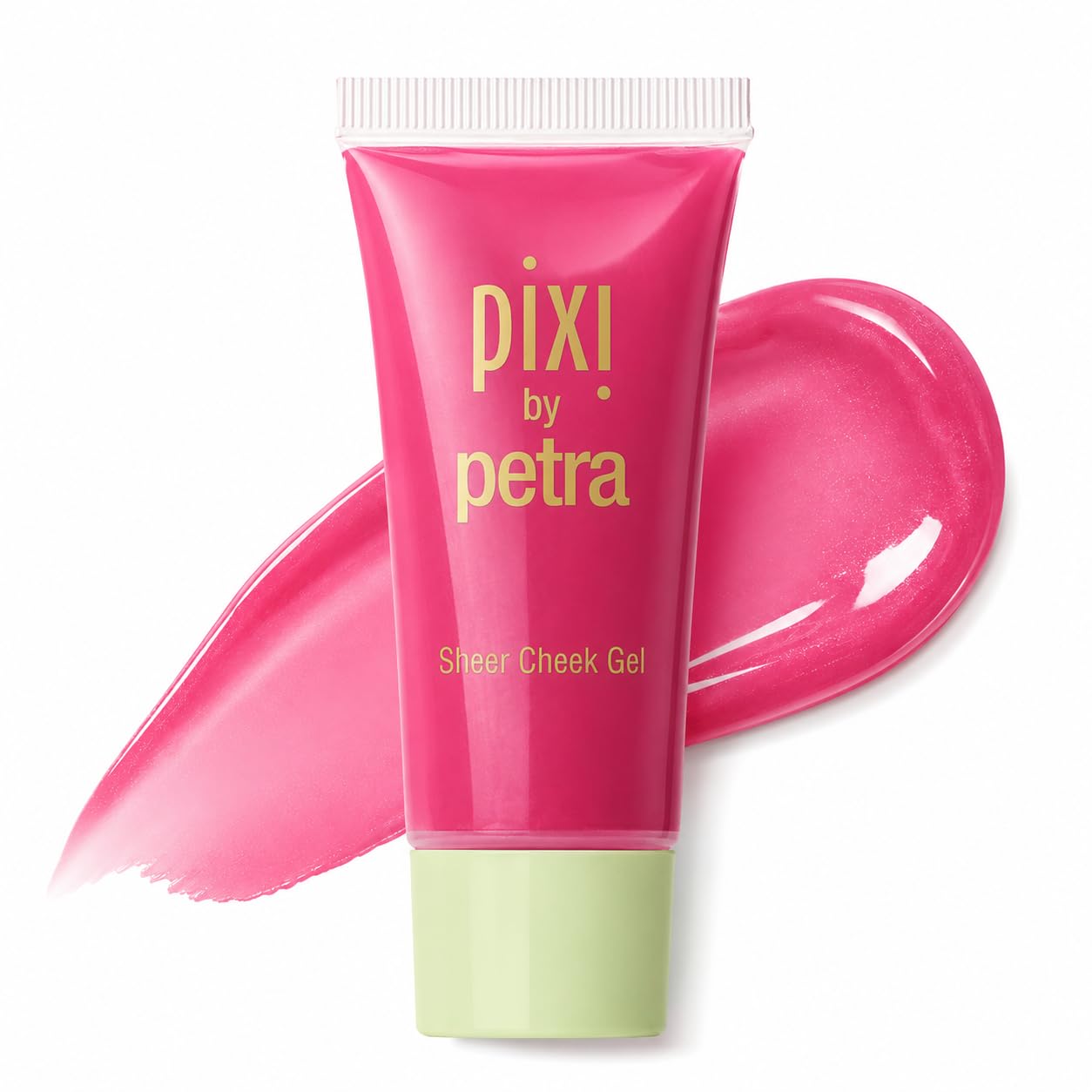 Pixi Beauty Sheer Cheek Gel - Rosy | Gel Blush For A Sheer Flush Of Colour | Oil-Free & Fragrance-Free Hydrating Liquid Blush | 0.45 Fl Oz