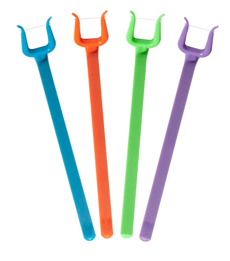 Orthodontic Reusable Flosser - 4 Pack Dental Care Tool for Braces | Effective Oral Hygiene