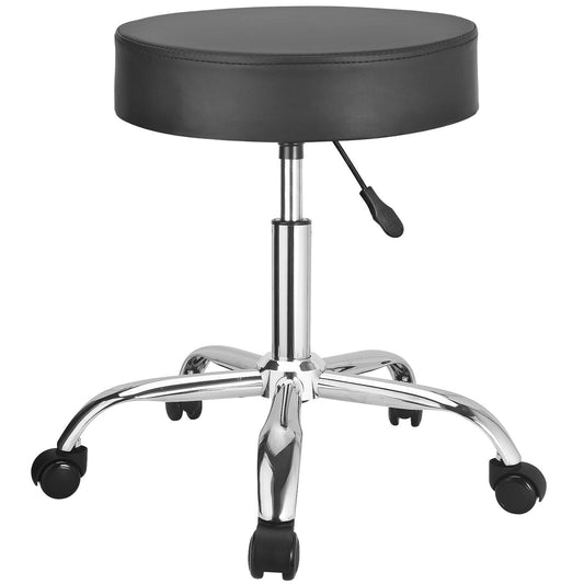 JOSTZHXIN Rolling Stool Height Adjustable Round Swivel Stool for Tattoo Salon Spa Massage, Home Office Chair