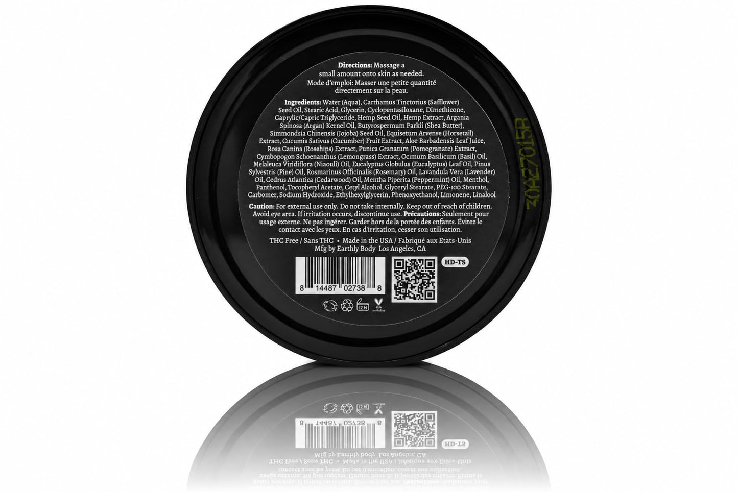 Premium Hemp Extract Daily Triple Moisturizing Cream - Essential Oils and Moisturizer - Vegan, Organic Ingredients - Classic Mint, 1.70 oz - Single
