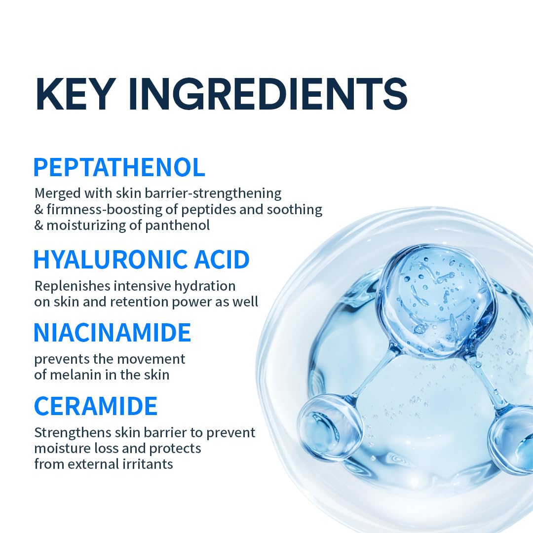 ANOTHERFACE PEPTATHENOL™ Aqua Balance Cream 1.69 Fl Oz, Peptide Moisturizer for Firm Skin, Ceramide Repairing Barrier for Anit-Aging, Hyaluronic Hydrating for Dry Skin, Vegan, Korean Skin Care