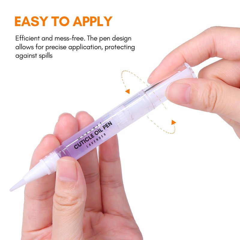 Makartt Cuticle Oil Pen Nail Care: 12pcs Repair and Softener with Vitamin E, Moisturizer Kit for Acrylic Nails, Art Accessory for Manicure and Pedicure, DIY Home Salon Use