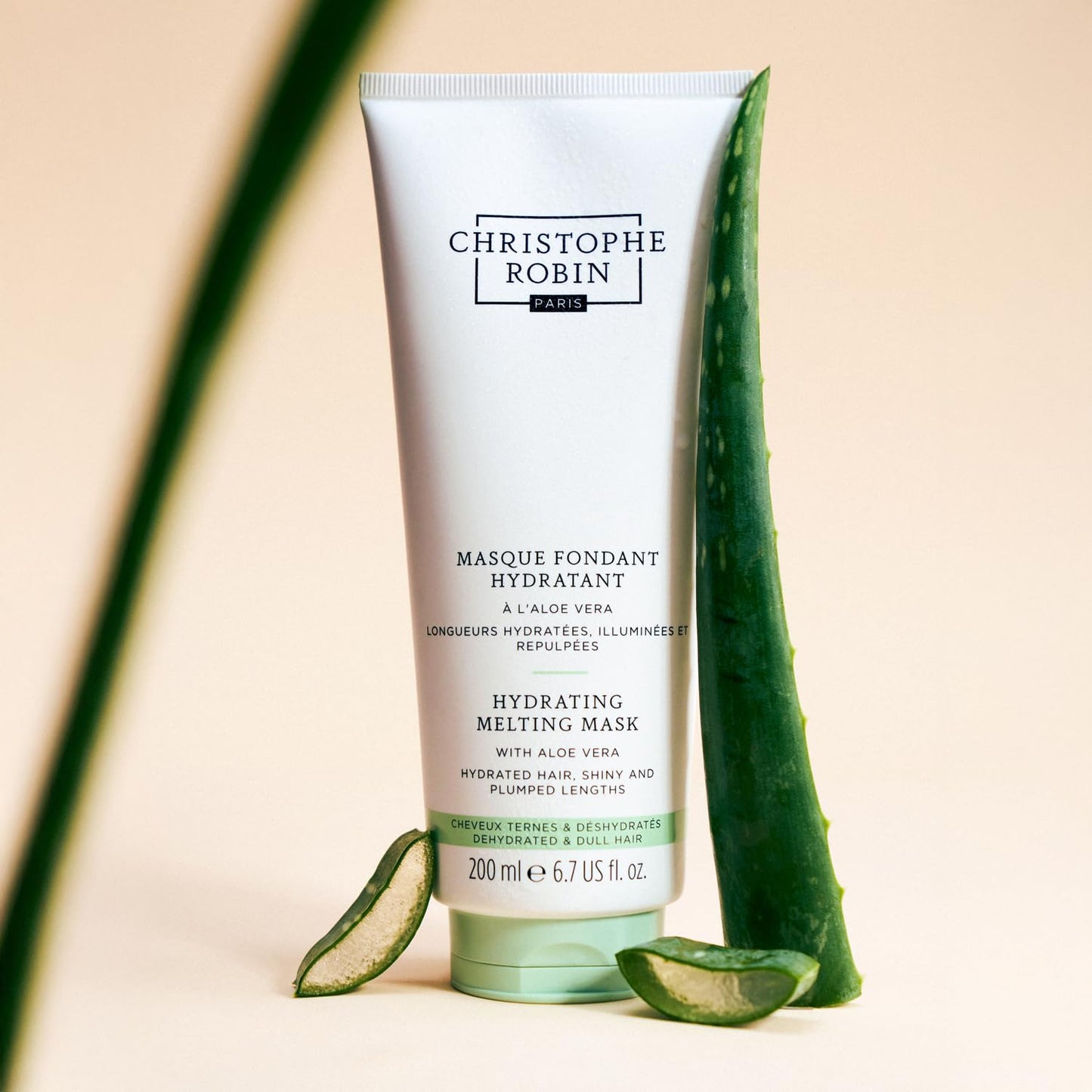 Christophe Robin Hydrating Melting Mask with Aloe Vera for Dry, Dull Hair - Lighweight - 6.7 oz