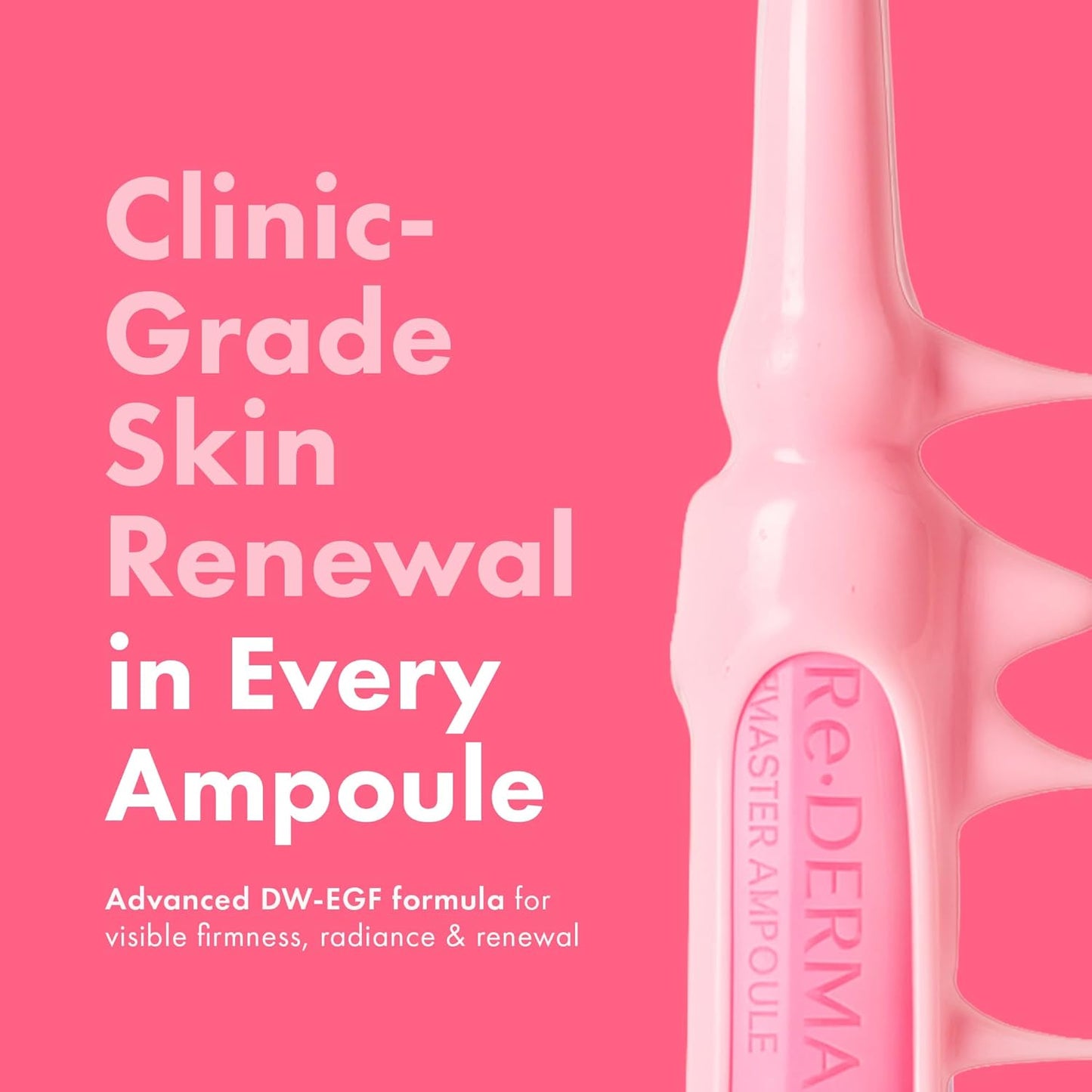 EASYDEW DW-EGF Peptide Re-DERMA Master Ampoule | Korean Anti-Aging Serum for Firming & Smoothing Fine Lines - 0.42 fl. oz.