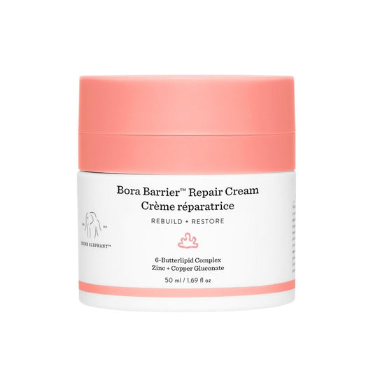 Drunk Elephant Bora Barrier Repair Cream - Ultra-Rich Moisturizer for Sensitive Skin | Fragrance-Free, Cruelty-Free
