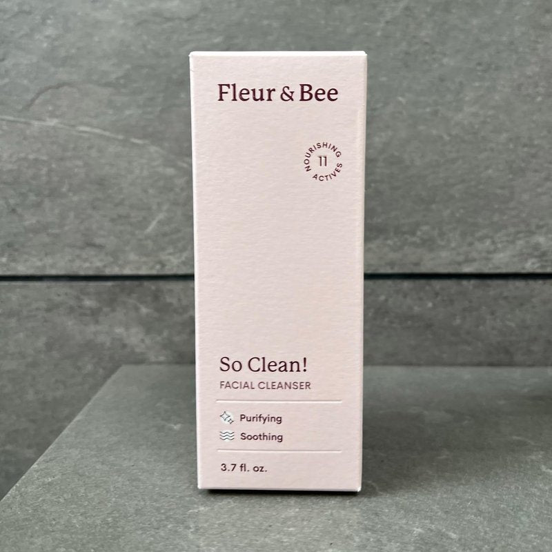FLEUR & BEE Face Wash - Vegan & Cruelty-Free Daily Cleanser | Gentle, Non-Drying Formula | 3.7 Fl Oz