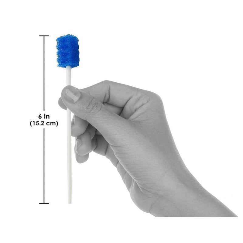 AbsorbEase Oral Swabs - Disposable Sponge Swabs for Effective Mouth Cleaning - Individually Wrapped Toothettes for Seniors - Ideal for Gentle and Effective Oral Care - 250 Count Box