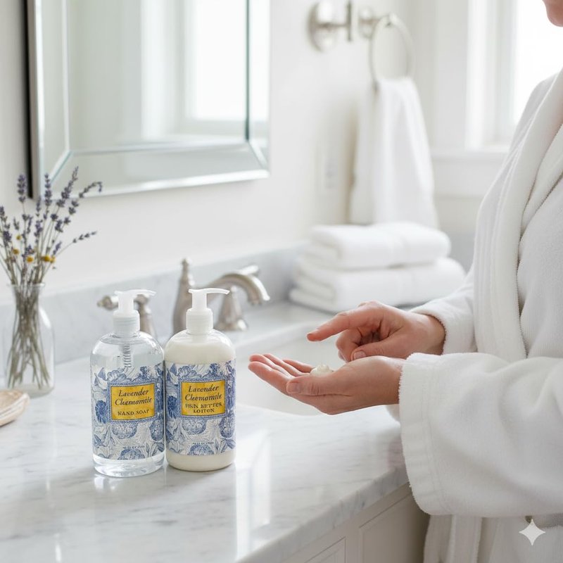 Greenwich Bay Trading Company Botanical Collection: Lavender Chamomile (Lotion & Hand Soap)