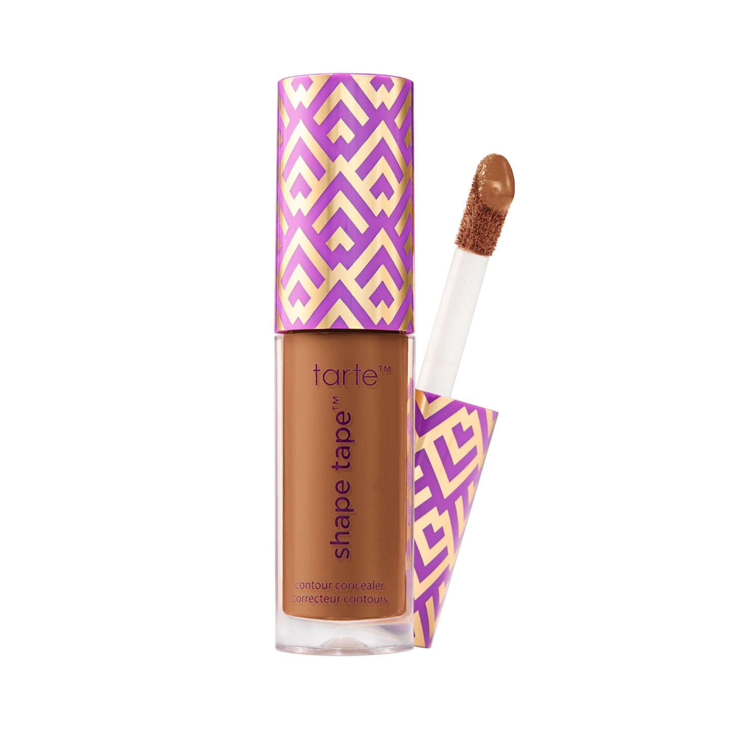 tarte shape tape concealer – Full-Coverage Creaseless Soft Matte Finish, Brightening Under-Eye & Face Makeup, 16hr Longwear, Vegan & Cruelty-Free, travel size, 51H deep honey