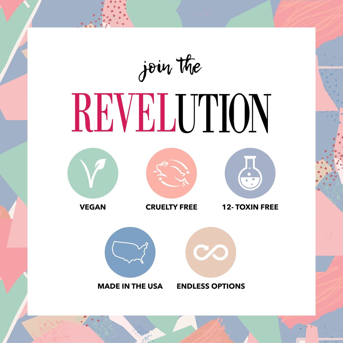 Revel Nail Starter Kit - 4 Color Manicure Set with Dip Nail Powder and Dip Powder Liquid Set - Pretty in Pink