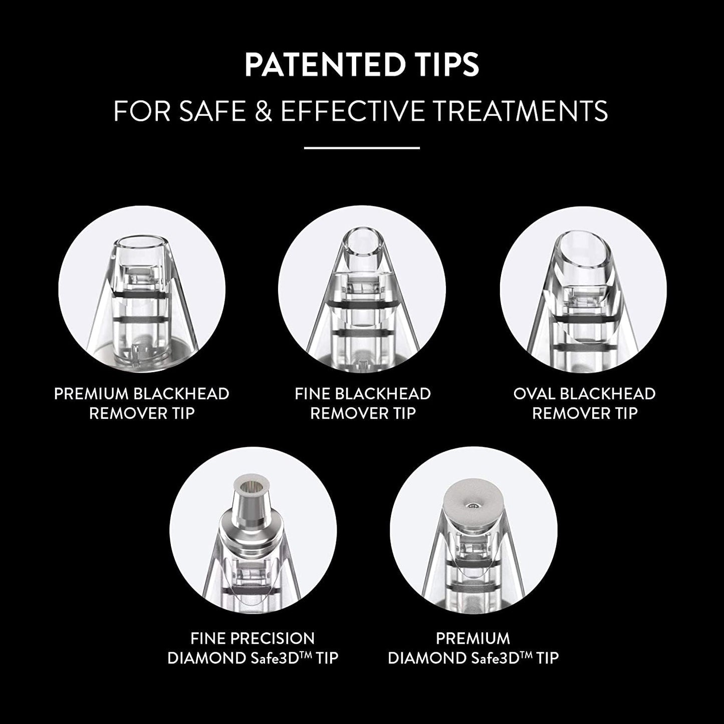 Microderm GLO GEM Diamond Microdermabrasion and Suction Tool - Blackhead Remover Pore Vacuum Advanced Facial Treatment Machine - Anti Aging Wrinkle Care for Collagen Production & Acne Scars (Purple)