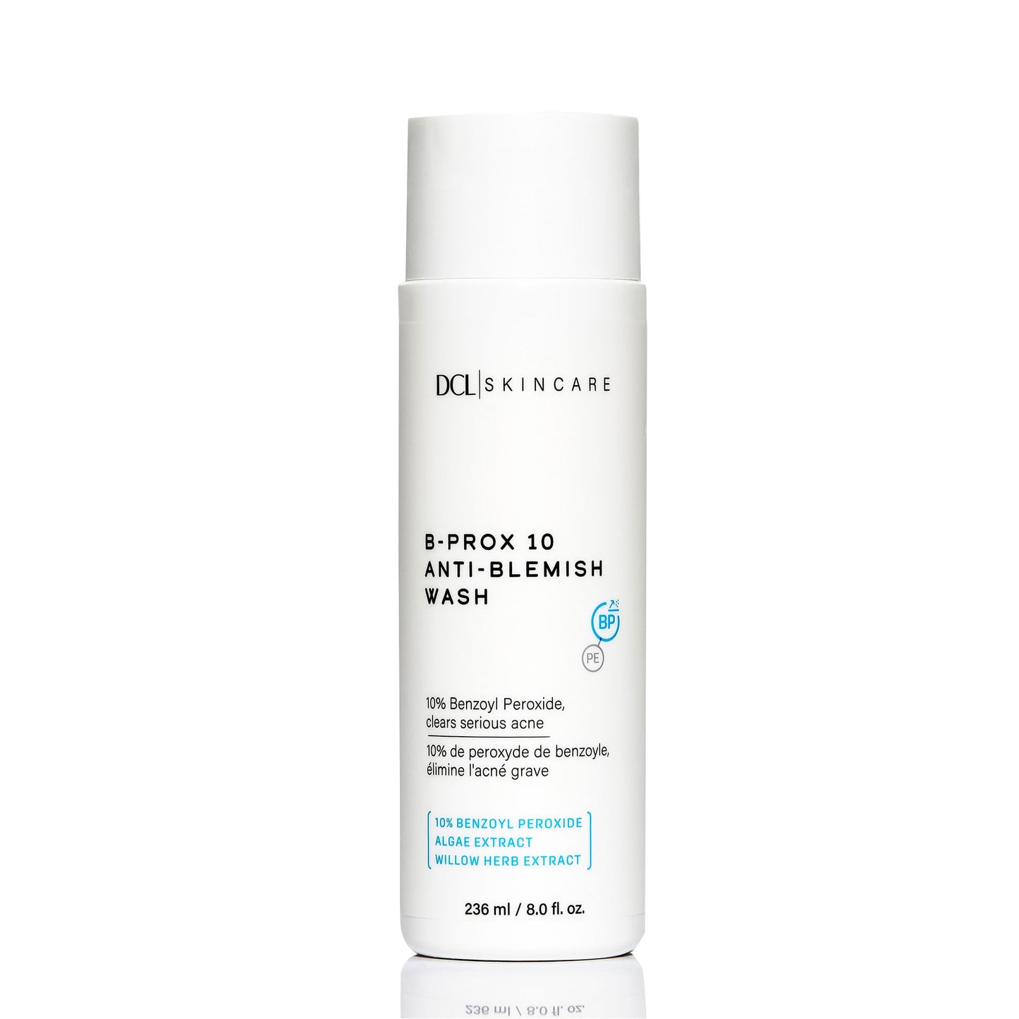 DCL Skincare B Prox Acne Treatment Cleanser with 10% Benzoyl Peroxide, Maximum Strength Acne Wash for Breakouts, Oil Control & Clear Skin, 6.7 fl oz