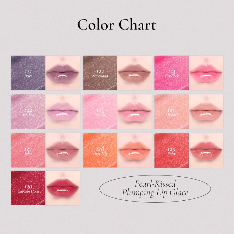 DINTO (Peter & Wendy Collection Pearl-Kissed Plumping Lip Glacé - Moisturizing Lip Gloss with Soft Pearl Shine, Lightweight Texture, Cooling Lip Treatment, Long-Lasting Hydration (121 Peter, 4ml)