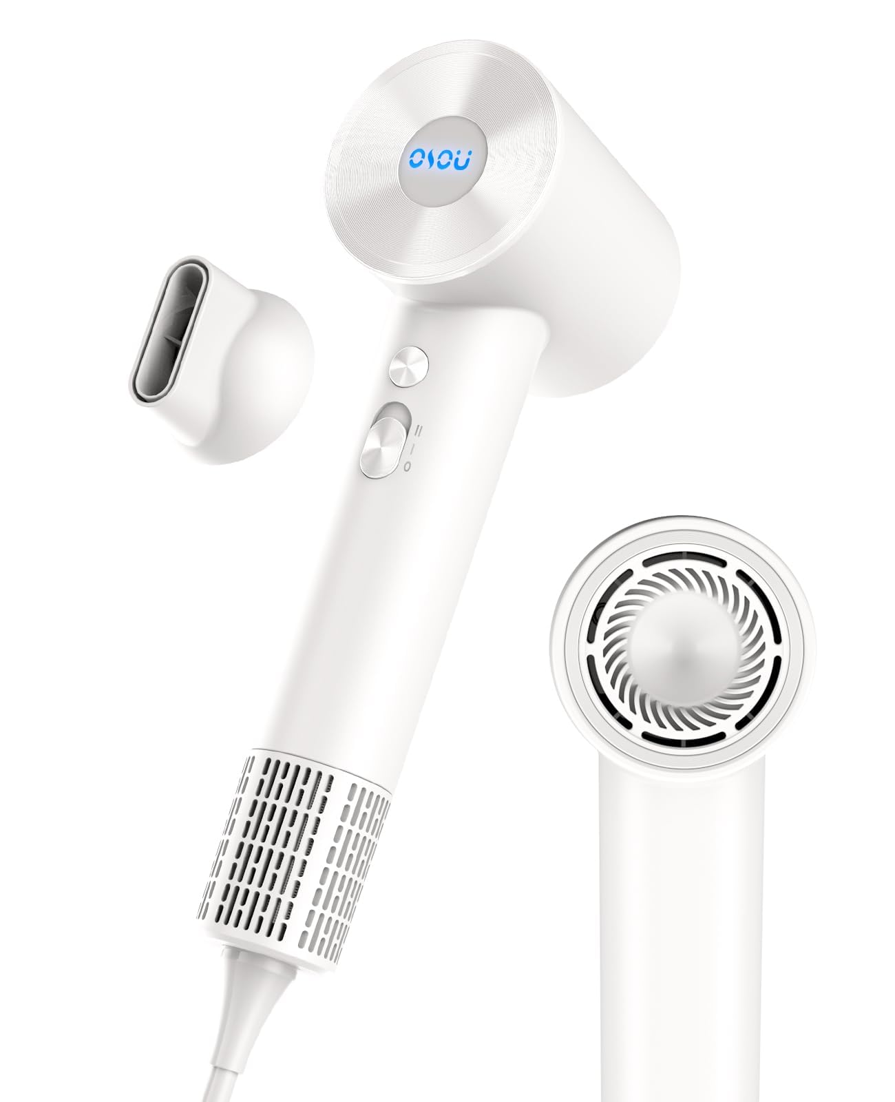 OSOU Hair Dryers, Negative Ionic Hair Dryer, High-Speed Blow Dryer with 110, 000 RPM Brushless Motor, Fast Drying Lightweight Travel Hairdryer, Low Noise Home Hair Dryer with Smooth Nozzle