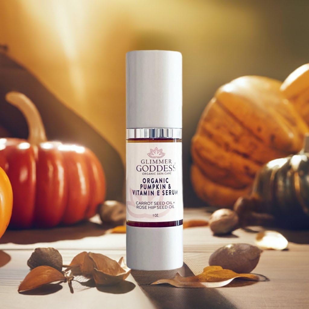 Glimmer Goddess Organic Face Serum - Pumpkin & Vitamin E, 1 oz