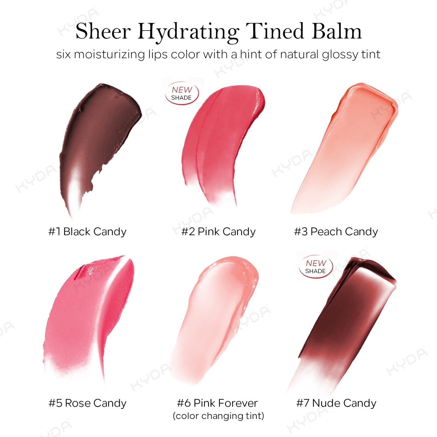 KYDA Honey Lipstick Tinted Lip Balm, Sheer Black Hydrating Honey Lipstick, with a Hint of Natural Sheer Tint, Moisturizing Lips Color, Nourishing Lip Balm