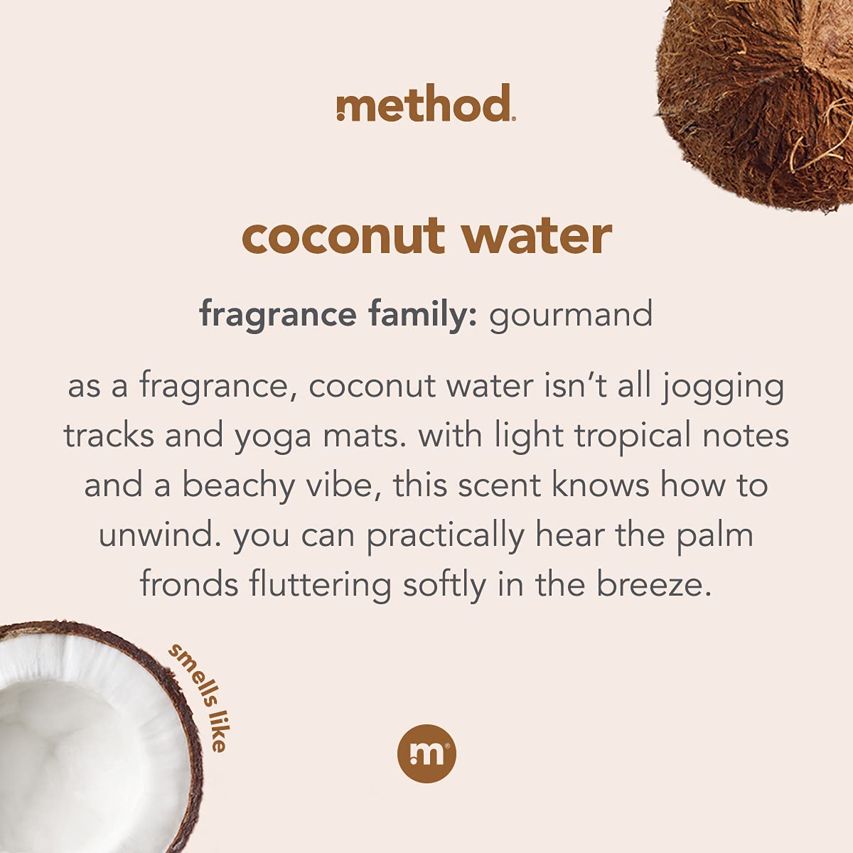 Coconut Water Foaming Hand Soap - Method | 10 Fl Oz | Pack of 6