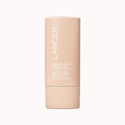 Lancer Skincare Mineral Sun Shield SPF 30 - Tinted Sunscreen with Zinc Oxide for Face | 2 fl oz