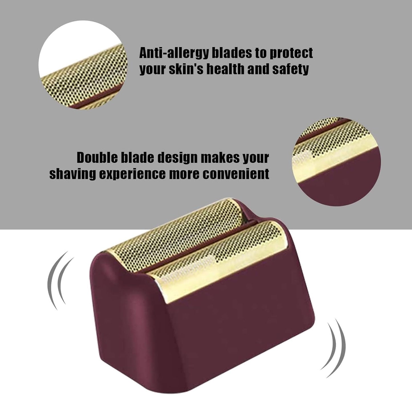 For wahl Shaver Foil Replacement, Compatible with wahl Shaver Super Close Replacement Foil Head for Shaver 07031-100, 07043 (Red 2PACK)