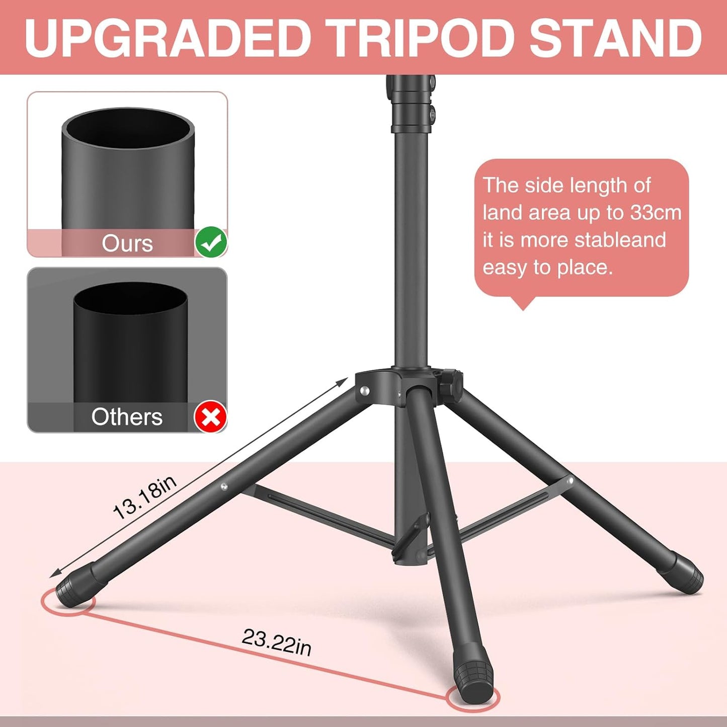Braiding Hair Rack Stand - Heavy Duty 2-Sided Holder with 144 Pegs | Adjustable Height & Storage Bag