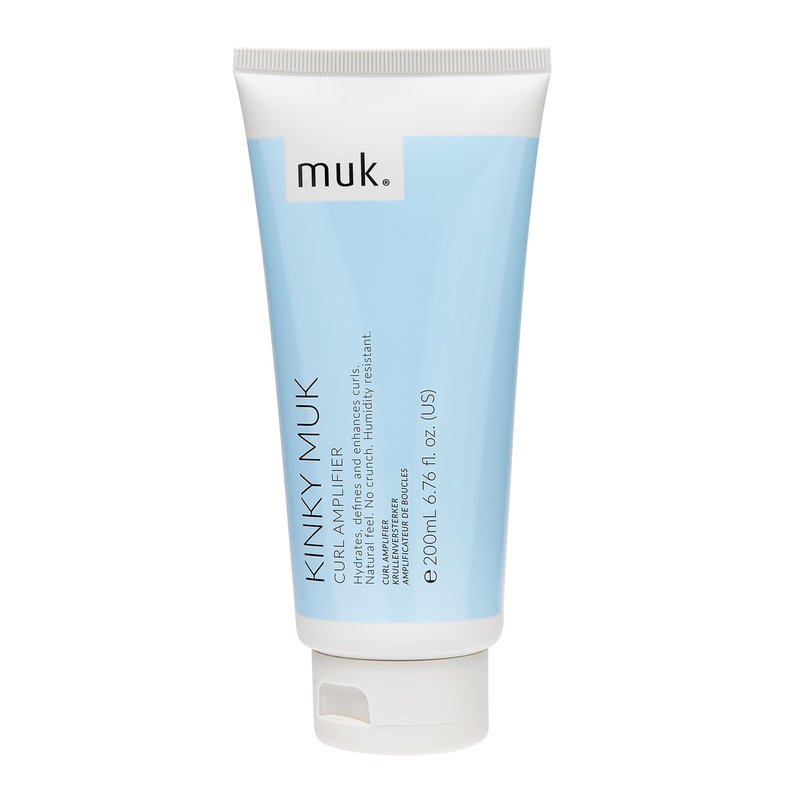 MUK. Kinky muk Curl Amplifier - Moisturising Curl Cream for Defined, Frizz Free Curly Hair. Humidity Resistant Styling Hold with Shine & Natural Movement. For Medium to Coarse Hair Textures, 200ml
