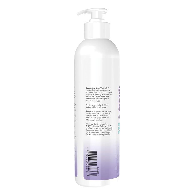 Gentle Lavender Baby Shampoo & Wash - Paraben Free, 8 Fl Oz | Calming Formula