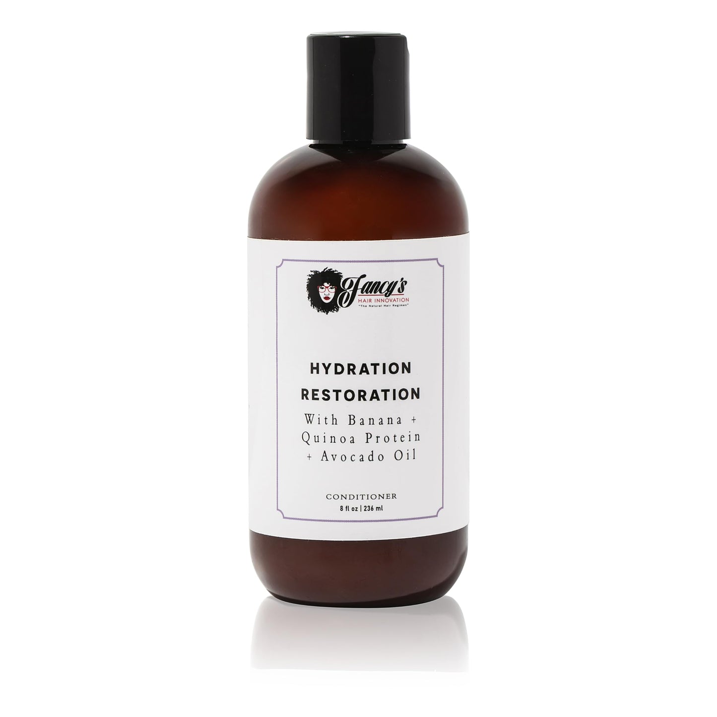 Fancy's Hair Innovation Hydration Restoration Conditioner, Deep Moisturizing, Protein-Enriched, For Curly Hair, Reduces Tangles & Breakage, With Banana Extract & Quinoa Protein