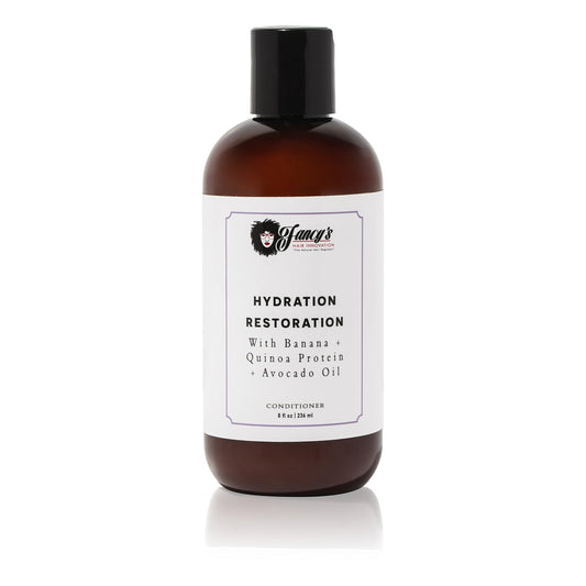 Fancy's Hair Innovation Hydration Restoration Conditioner, Deep Moisturizing, Protein-Enriched, For Curly Hair, Reduces Tangles & Breakage, With Banana Extract & Quinoa Protein