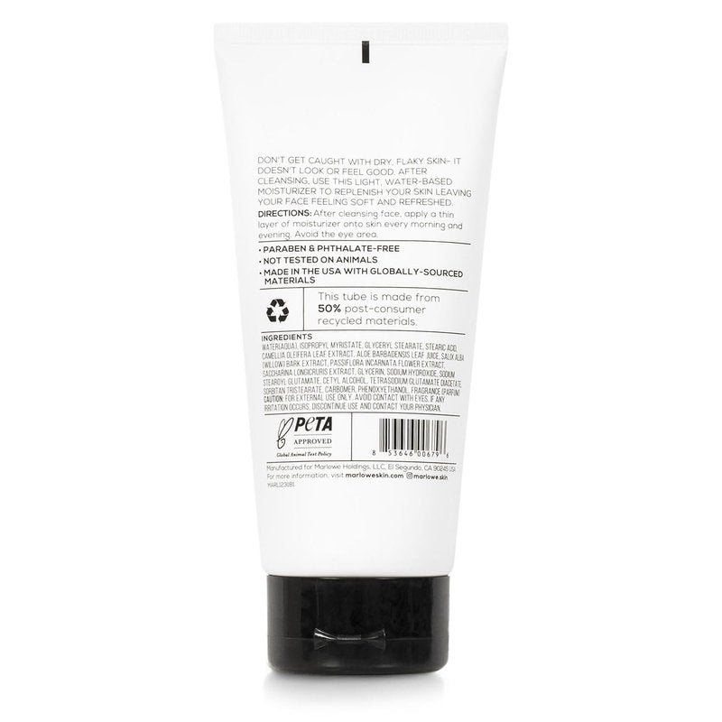 MARLOWE. Men's Skin Care Set, Purifying Facial Cleanser & Hydrating Face Moisturizer Duo, Cleanses, Refreshes, Soothes Skin, Great Gift for Men, Clean, Vegan Daily Grooming Essentials