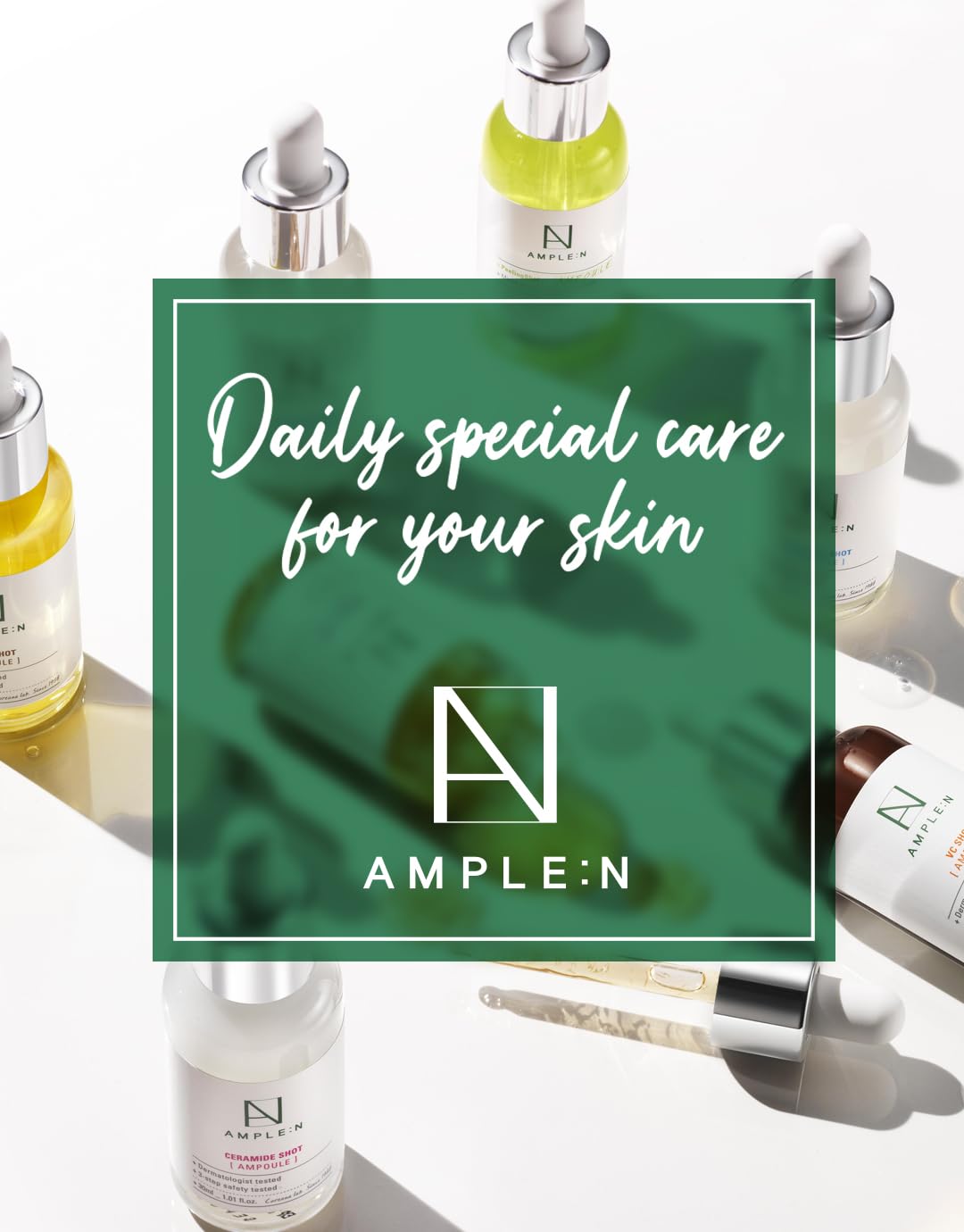 AMPLE:N Peptide Shot 2X Ampoule – Intensive Age Defying Concentrate Face Serum with Peptide Threads – Erasing Wrinkles and Improve Firmness – Lifting Sagging Skin – Plump, Repairs Skin, 3.38 fl.oz.