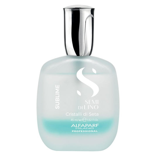 ALFAPARF MILANO Semi di Lino Cristalli di Seta Hair Oil Serum for Fine Hair - Provides Brilliant Shine and Protection - Bi-Phase Serum for Thin Hair - Color Safe - Hydrates, Strengthens (1.52 fl oz)