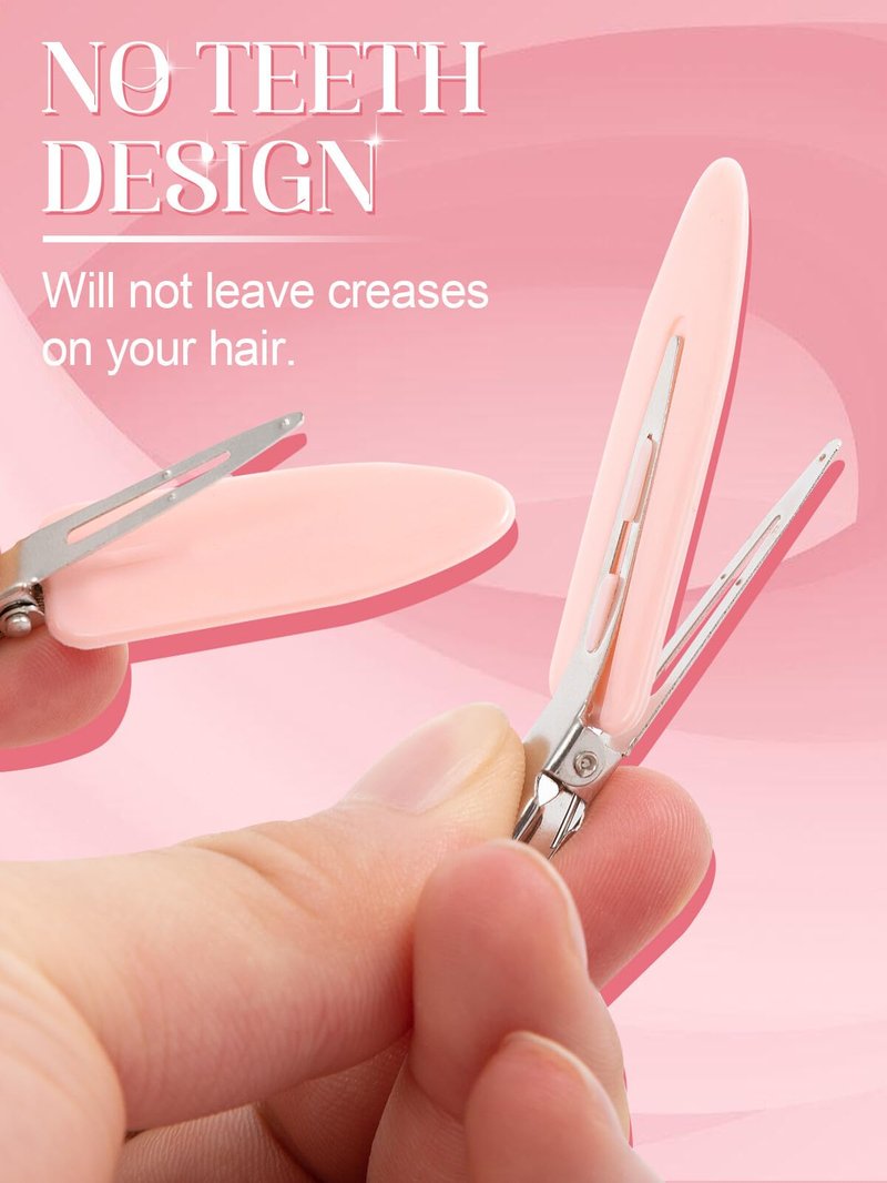 MADHOLLY 8Pcs No Bend No Crease Hair Clips- Styling Duck Bill Clips Alligator Hair Barrettes for Styling Sectioning, Small Gifts for Women Girls Salon Hairstyle Hairdressing Bangs Waves Makeup