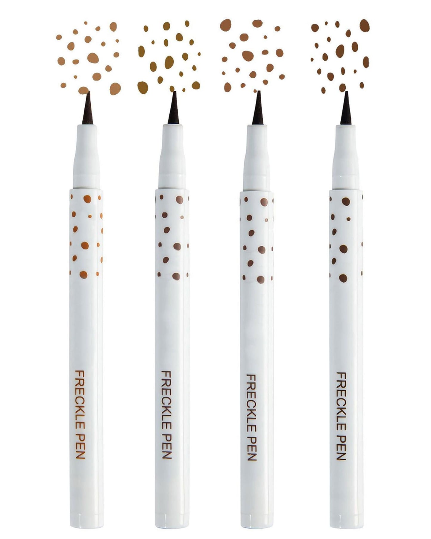 SUMEITANG Lifelike Freckle Pen - 2 Colors (Light Brown & Dark Brown), Waterproof, Quick Dry, Soft Dot, Natural, Magic Fake Freckles Makeup Pen